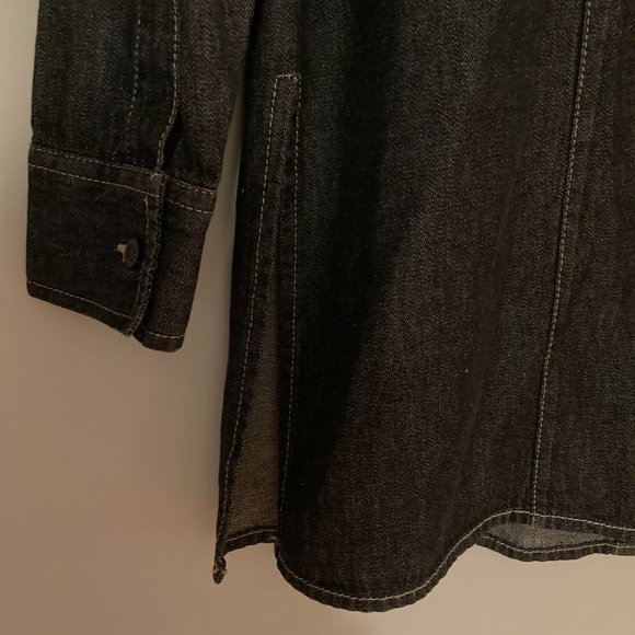 NYJeans Black Jean Tunic in Size Small - Picture 3 of 4